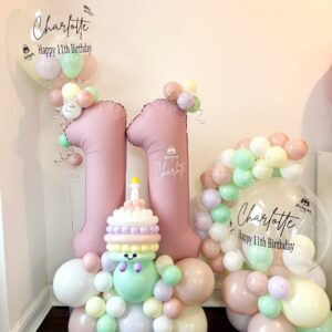 Jellycat Inspired Milestone Number Stack & Bubble Duo