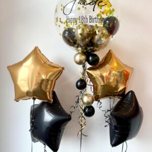 Premium 18th Birthday Bubble & Star Foil Bouquet